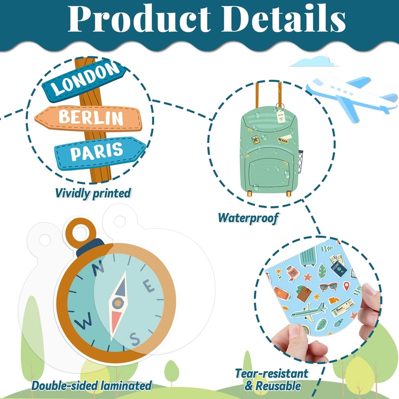 Learning is a Journey Bulletin Board Set Travel Theme Classroom