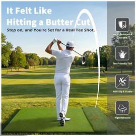 Fanshaw Premium Dual-Turf Golf Mat 5x4 40mm Thickened for Practice