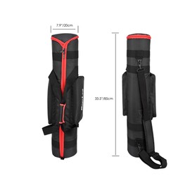MagicLine Tripod Carrying Case Bag 33.5x7.9x7.9inch, with 2 Outer Pockets+1 Inner Pocket+3 Inner Compartments, Padded Carry Case for Light Stands,Mic Stands,Tripods,Monopods