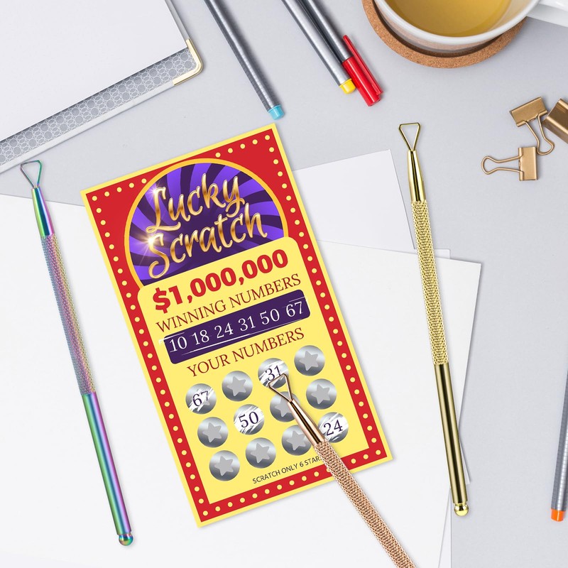 Classicseali 3PCS Lottery Scratcher Tool,Metal Lottery Ticket Scratcher Tool,Lotterys Scratchers