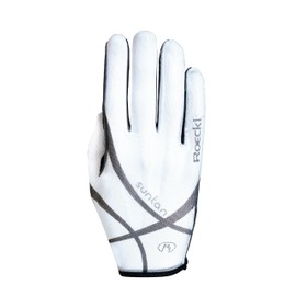 Roeckl Sports equestrian gloves LAILA, ladies summer riding glove, white 8.5