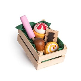 Erzi 28138 Assortment of Small Wooden Confectionery Shop for Kids Role Play