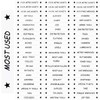Tool Box Organizational Magnetic Labels Fits All Brands of Steel