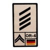 Café Viereck ® Stabsgefreiter Bundeswehr Rank Patch with Rank -