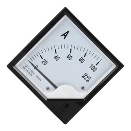 100A/5A Analog Panel Ammeter, 6L2 Amp Tester Gauge for DC Circuits and AC Circuits