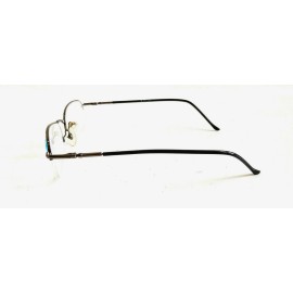 Vintage NWT Vintage 90's Rectangle Metal Semi-Rimless Reading Glasses +2.00 (Gunmetal)