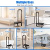 WHOMEC Step Stool with Handle for Elderly-Bed Stools with Adjustable