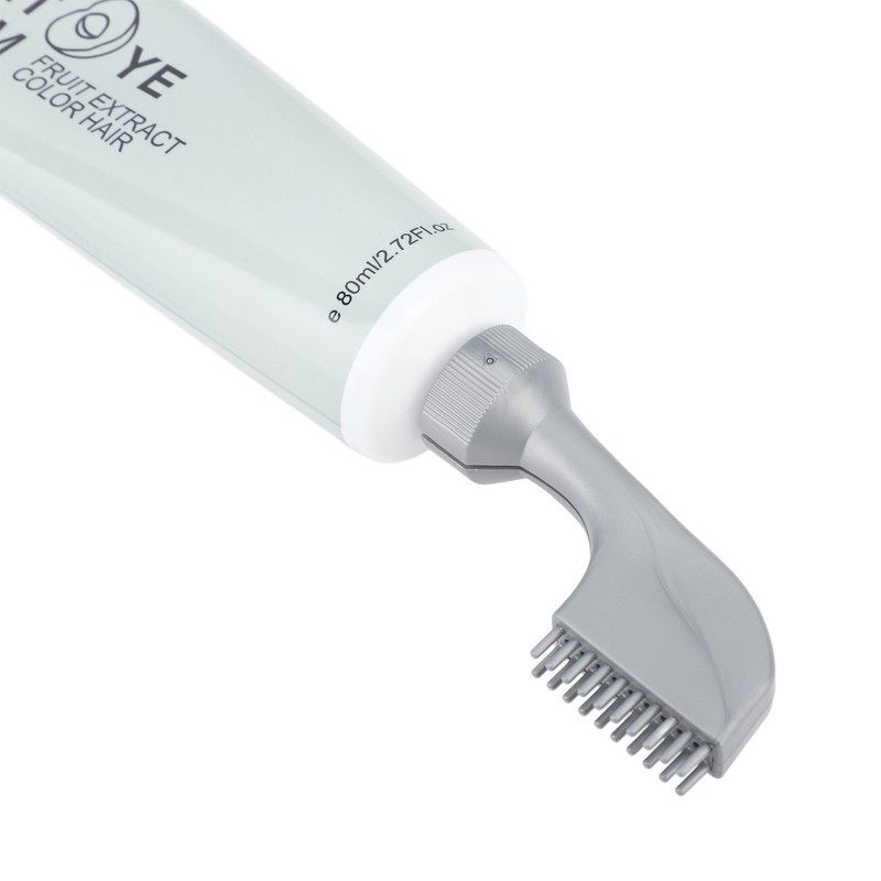 2pcs Plant Fruit Hair Dye Cream Gray Hair Coverage Long