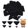 FINGERINSPIRE 240 PCS Felt Noses for Dolls 6 Sizes Black
