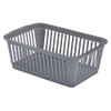 Whitefurze Handy Basket, Plastic, Silver, 30 cm