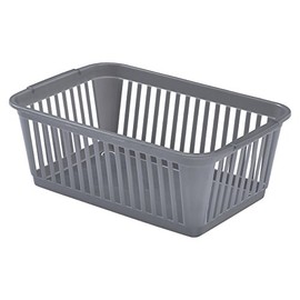 Whitefurze Handy Basket, Plastic, Silver, 30 cm