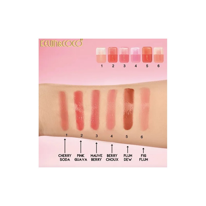 Set Trio 3 Tinta Lip Gloss Alto Brillo Labial Kevin