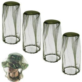 Mosquito Head Nets Gnat Repellant Head Netting, Protective Cover Mask Face Anti-Mosquito Bee Bug Insect Fly Mask for Fishing Hunting Hiking Camping