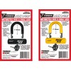 Trimax MAX40YL Motorcycle Disc U-Lock - Yellow with Yellow PVC