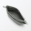 MUJI 84475658 Wrinkle Nylon Pouch with Gusset, Gray, S, Approx.