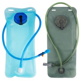 DKDDSSS 2 Pcs Hydration Bladder, Water Bladder 2l, Leak Proof Water Reservoir, Large Opening Water Reservoir, Sports Travel Reservoir Hydration Bag Pack Hiking, Soft Water Bottle Running Water Pouch