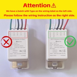 Matter 3 Way Smart dimmer Switch for LED Lights by Martin Jerry | Tasmota pre-flashed on ESP32 chip, WiFi dimmer Light Switch, 1 Master and 1 Add-on led dimmer Switch kit