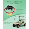 ILVGOLF 48 Volt Charger Receptacle and Fuse Assembly for Club