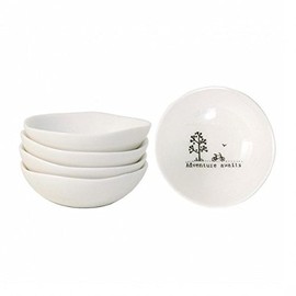 East of India Adventure awaits Small Wobbly Bowl Cream Gift Idea
