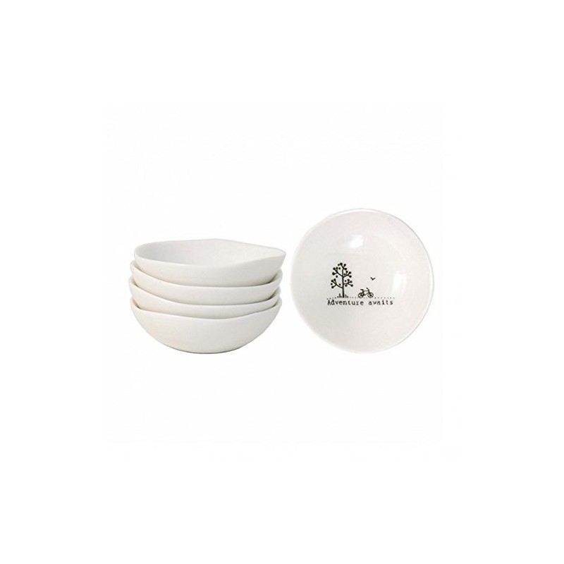 East of India Adventure awaits Small Wobbly Bowl Cream Gift