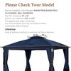 11X13 Replacement Cover Fit for SunNest Moorehead Domed Gazebo (11X13