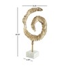 Deco 79 Aluminum Metal Abstract Decorative Sculpture Textured Spiral Home