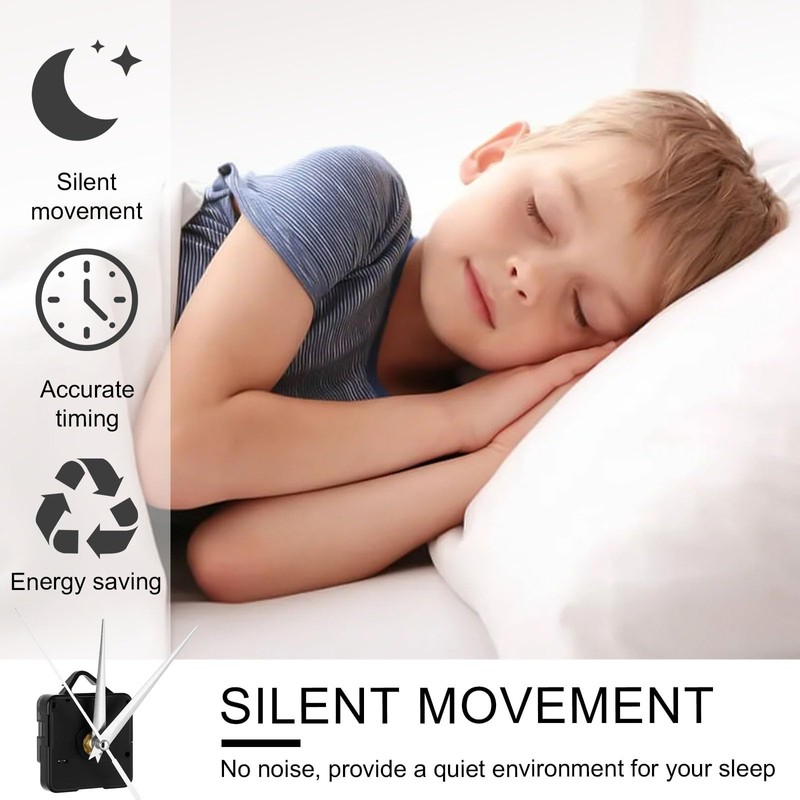 Kichvoe Wall Clock Movement Replacement Kits, Silent Clock Mechanism Maintenance