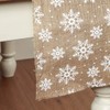 Jute Table Runner Snowflake 5m Burlap Christmas Table Runner