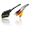 Consoletronic 1.5m Scart Plug to Triple RCA Male Video Cable