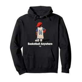 Cool Basketball Anywhere with a Basketball kid Player 06 Pullover Hoodie