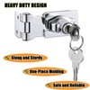 ZiYuya Keyed Hasp Lock Hasp, Padlock Shed Door Lock Hasp