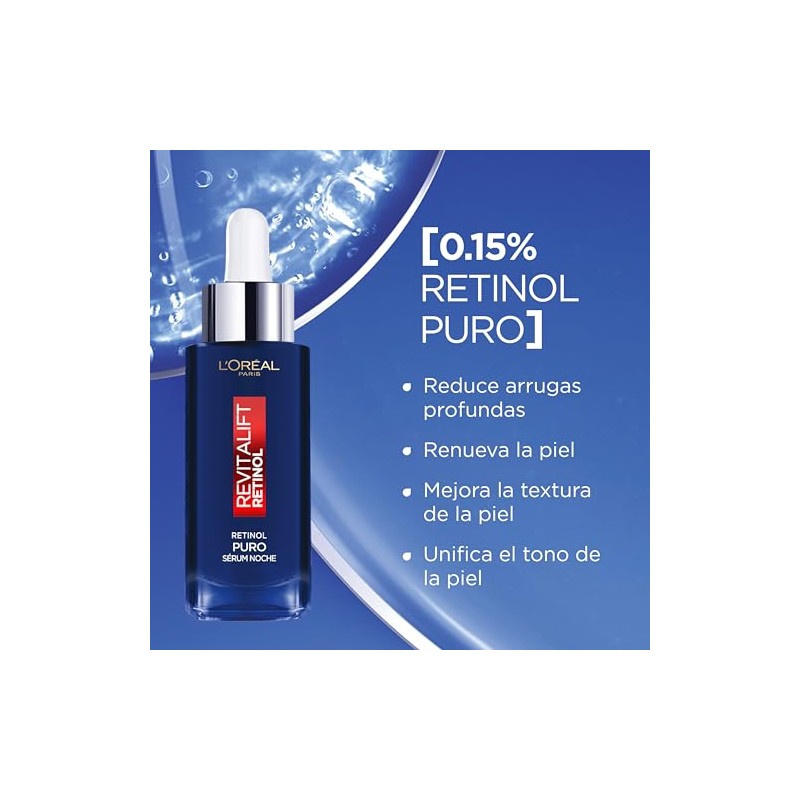 LOréal Paris Kit 2Pack Sérum de Noche Revitalift Retinol Puro,