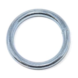 Design61 4 x Steel O-Ring Round Rings Metal Ring Round Rings Galvanised 5 mm x 30 mm