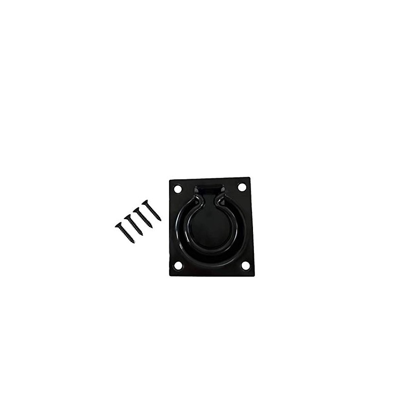 QCAA Heavy Duty Steel Flush Ring Pull, 3" x 3-1/2",