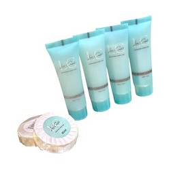 Luxe Comfort Combo- 500 Pcs/Pack, Shampoo,Conditioner ,Shower Gel, Body Lotion , Soap Bar _30 ml- 1. fl oz. Luxury Coco Scent