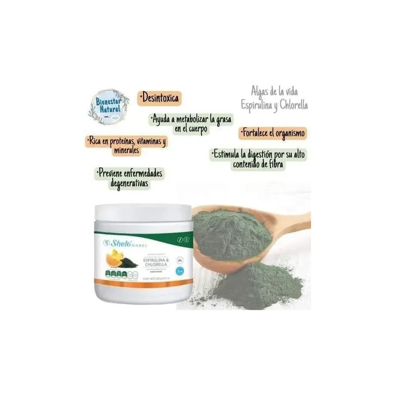 2 Algas De La Vida Espirulina Anemia Colesterol Regalo