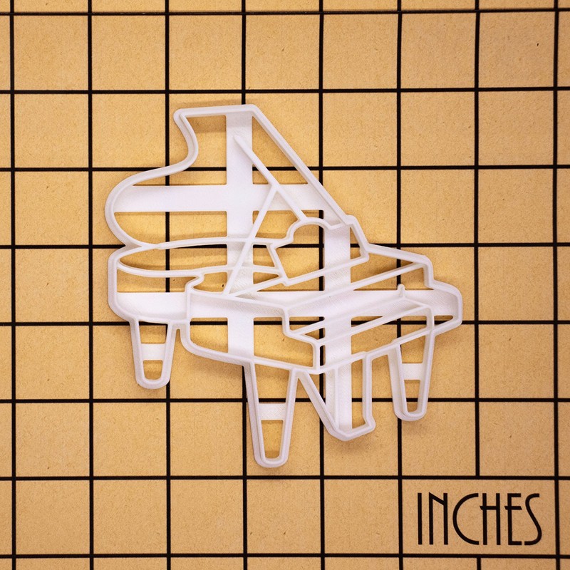 Grand Piano cookie cutter, 1 piece - Bakerlogy