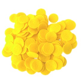 Playfully Ever After Yellow Craft Felt Circles (1 Inch - 100pc)