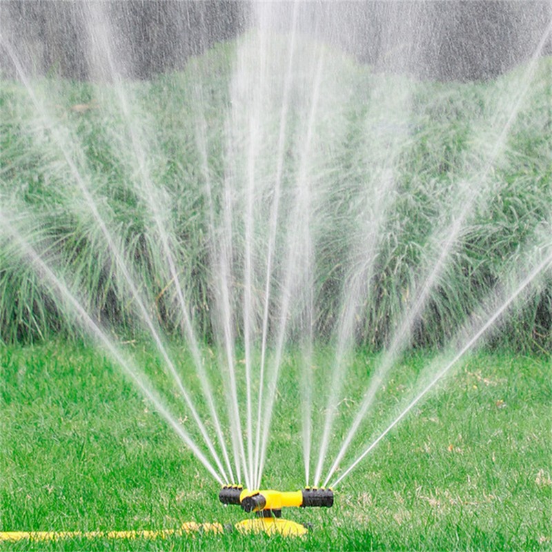 360 Degrees Automatic Rotating Sprinkler Three Prong Irrigation Lawn Sprinkler