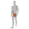 camel active Laos Men's Crossbody Bag Small Cognac Brown, cognac