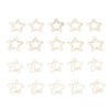 100 Pcs Metal Paperclips Golden File Organizer with Star Moon