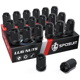 Sposuit M12x1.5 Lug Nuts - Replacement for 2006-2023 Hyundai Elantra, 2018-2024 Kona, 2000-2022 Santa Fe, 2001-2023 Sonata, 2005-2024 Tucson, 2017-2022 Ioniq - Closed End Chrome Lug Nut(20 Pcs)