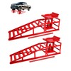Heavy-Duty Hydraulic Car Ramps 5T Capacity - Adjustable 9.3-14 Inch