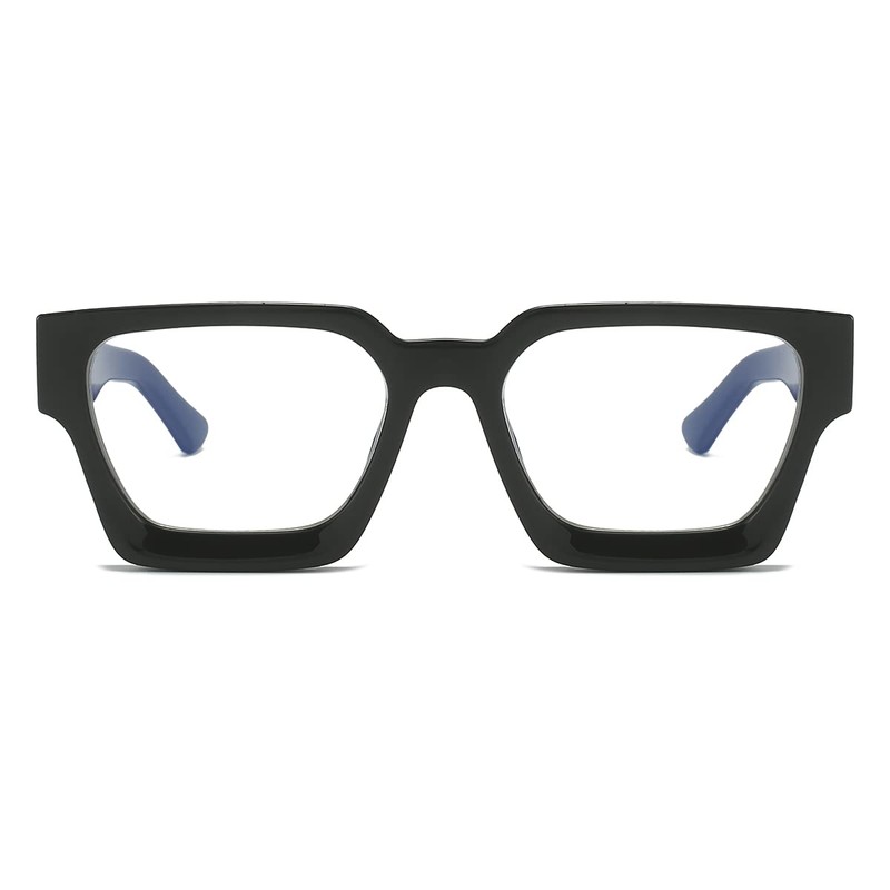 JOVAKIT Fashion Square Blue Light Glasses for Men Women Simple