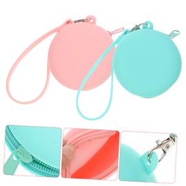 BESPORTBLE 2pcs Portable Headphone Cable Pouch with Wrist Strap Travel Electronic Organizer for Earphones Cords Jewelry Compact Zippered Storage