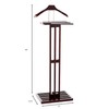 Proman Products VL16220 Freestanding Wardrobe Wooden Valet Stand Rack with