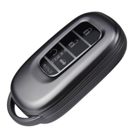 Sleek Metallic Silver Black(Titanium Color) Key Fob Cover for 2022 2023 2024 2025 Honda Civic Accord CR-V HR-V V Pilot SI EX EX-L Touring