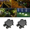 IP68 Waterproof Junction Box 3-Way Line M25 Outdoor Cable Connectors
