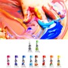 60ml Safe Finger Paints Bright Colors Washable Art Painting Supplies