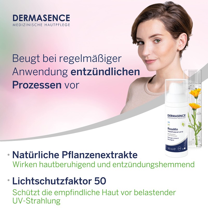 DERMASENCE RosaMin Day Cream with SPF 50 - Face Care